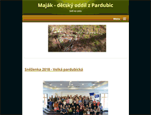 Tablet Screenshot of majak-pathfinder.cz